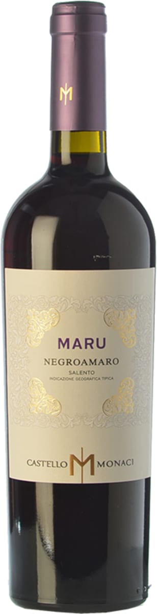 Castello Monaci Maru Negroamaro 2020 Front Bottle Shot