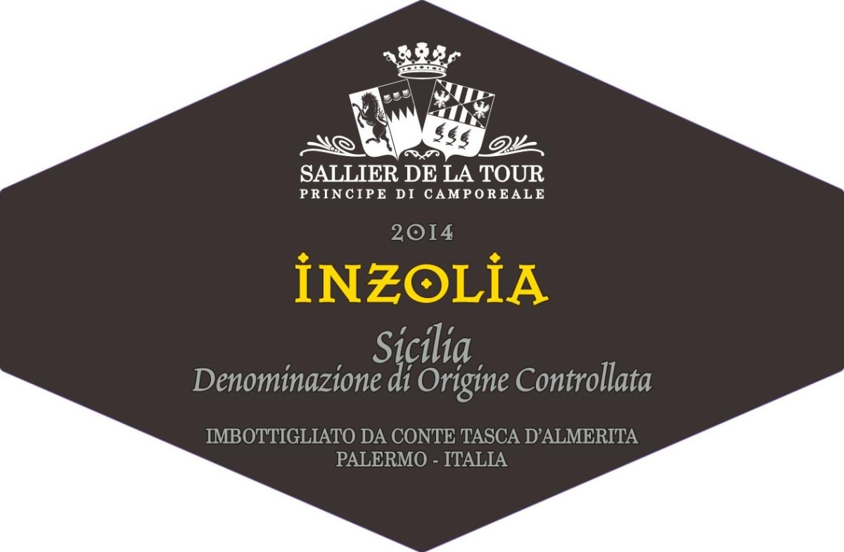 Sallier de La Tour Inzolia 2014 Front Label