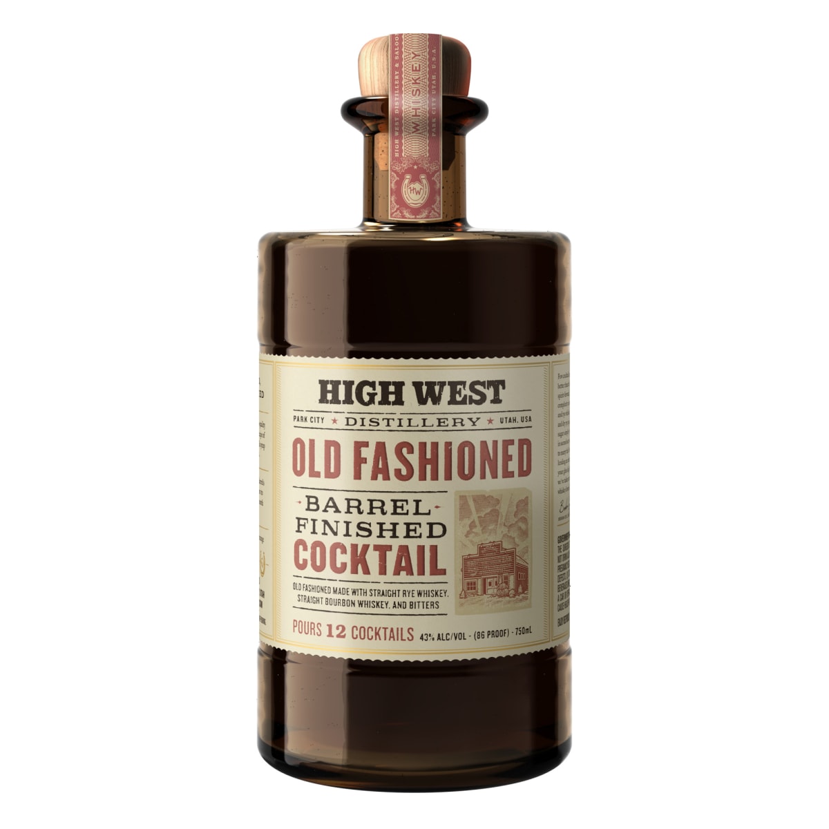 High West Distillery Barrel Finished Old Fashioned Cocktail