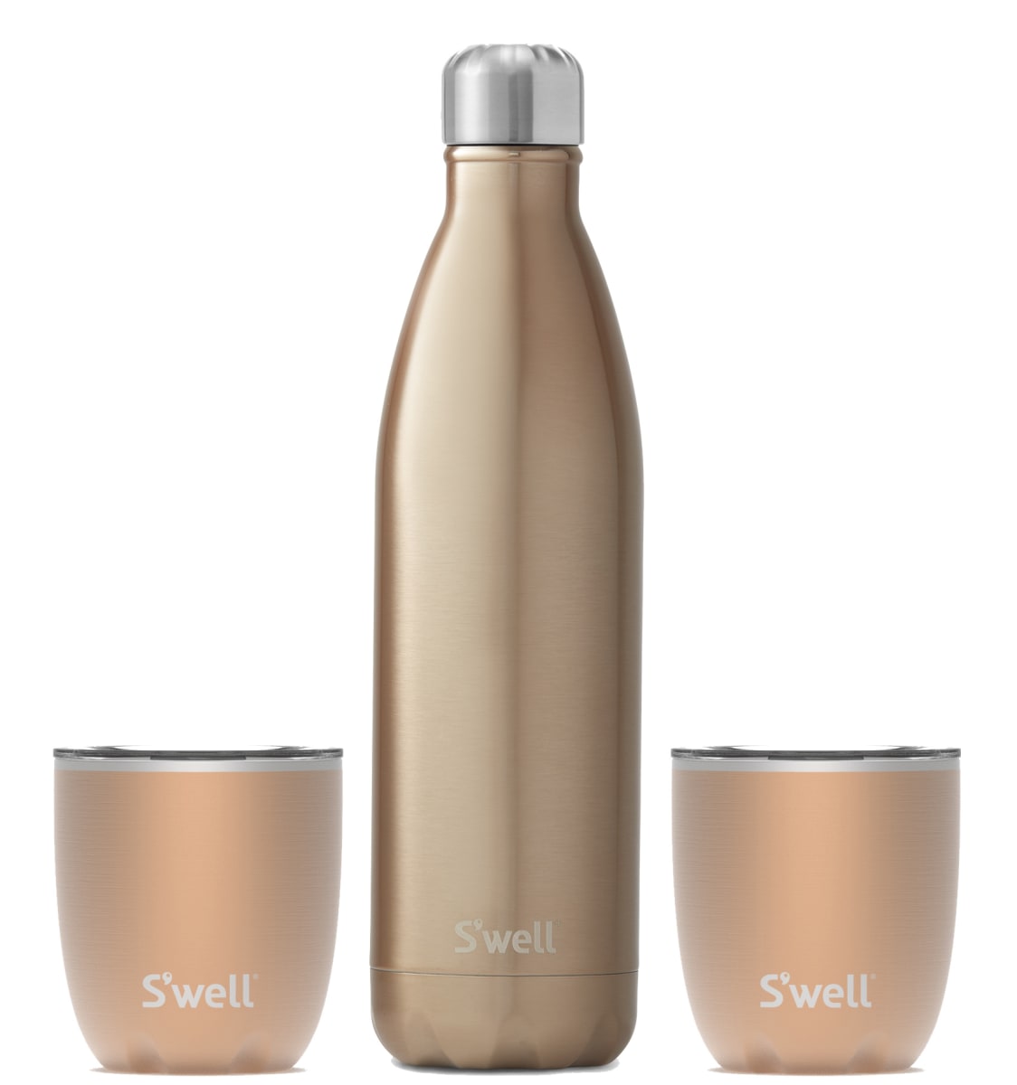 wine.com S'well Pyrite Wine Bottle & Tumbler Set Gift Product Image