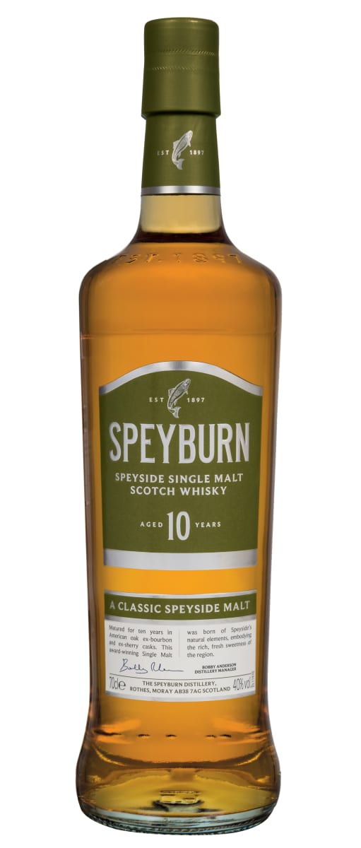 Speyburn 10 Year Single Malt Scotch Whisky Front Bottle Shot