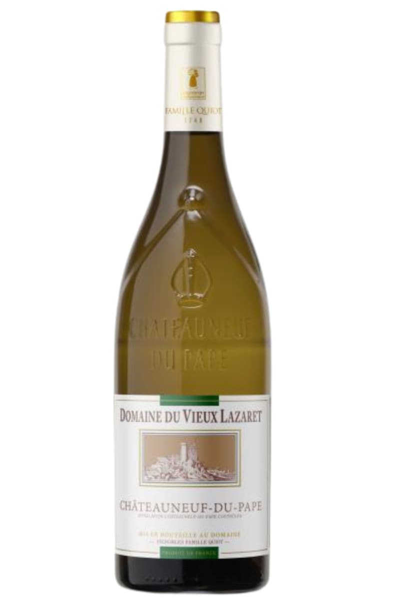 Domaine du Vieux Lazaret Chateauneuf-du-Pape Blanc 2023 Front Bottle Shot