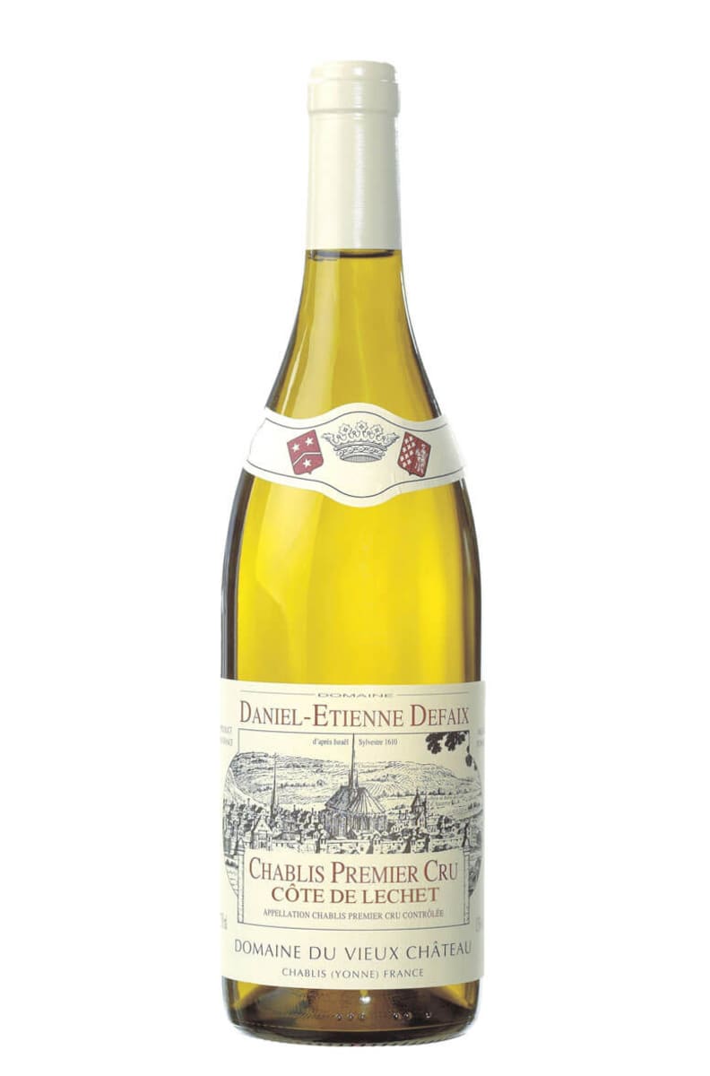 Daniel-Etienne Defaix Chablis Cote de Lechet Premier Cru 2012 Front Bottle Shot