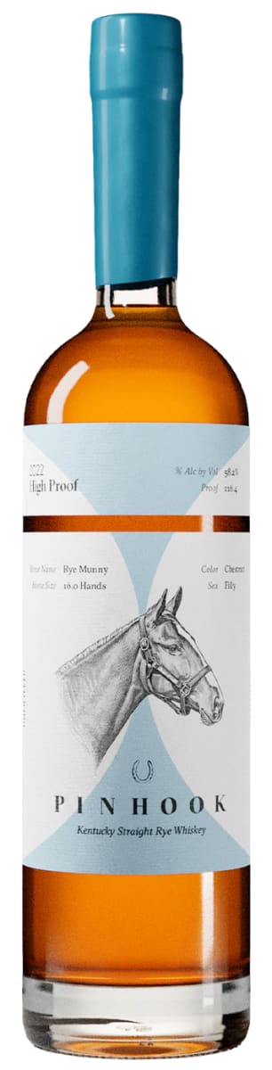 Pinhook Rye Munny High Proof Straight Rye Whiskey 2022  Front Bottle Shot