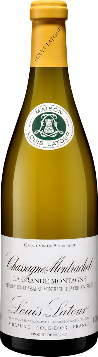 Louis Latour Chassagne-Montrachet La Grande Montagne Premier Cru 2022 Front Bottle Shot