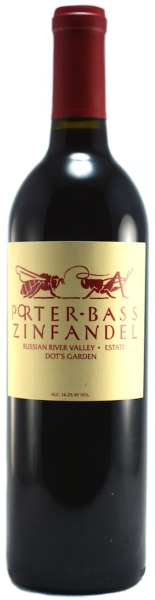 Porter-Bass Dot's Garden Zinfandel 2018 Front Bottle Shot