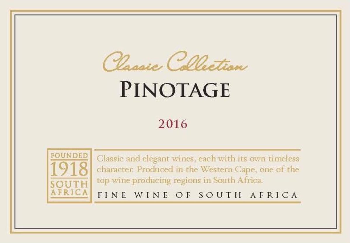KWV Pinotage 2016 Front Label