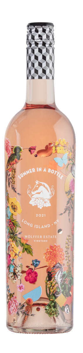 Wolffer Summer in a Bottle Long Island Rose 2021 Front Bottle Shot