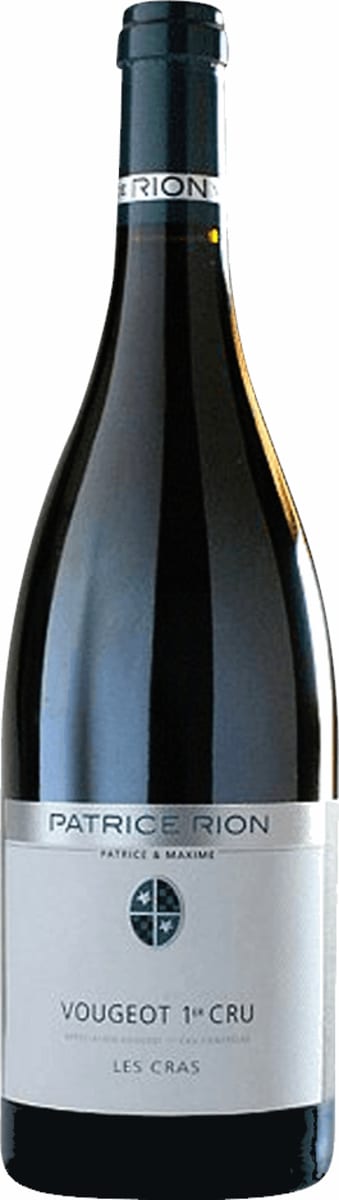 Patrice Rion Vougeot Les Cras Premier Cru 2014 Front Bottle Shot