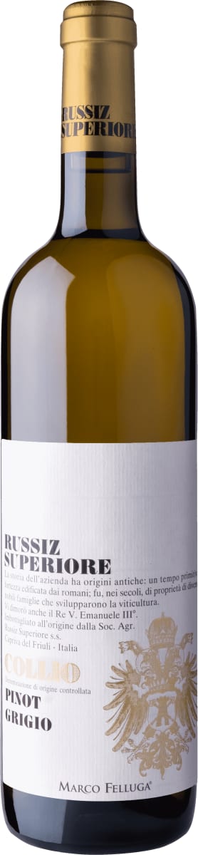 Marco Felluga Russiz Superiore Pinot Grigio 2023 Front Bottle Shot