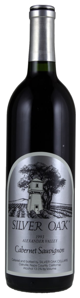 Silver Oak Alexander Valley Cabernet Sauvignon 1993 Front Bottle Shot