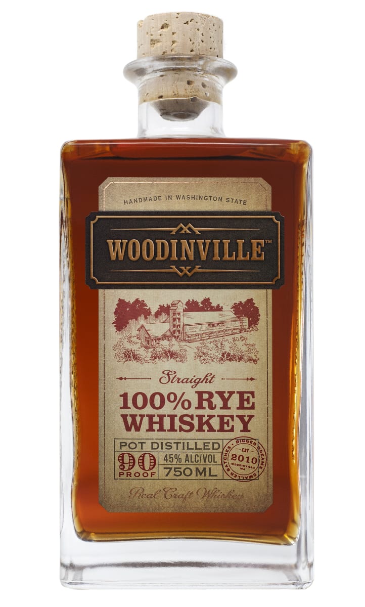 Woodinville Straight Rye Whiskey Front Bottle Shot