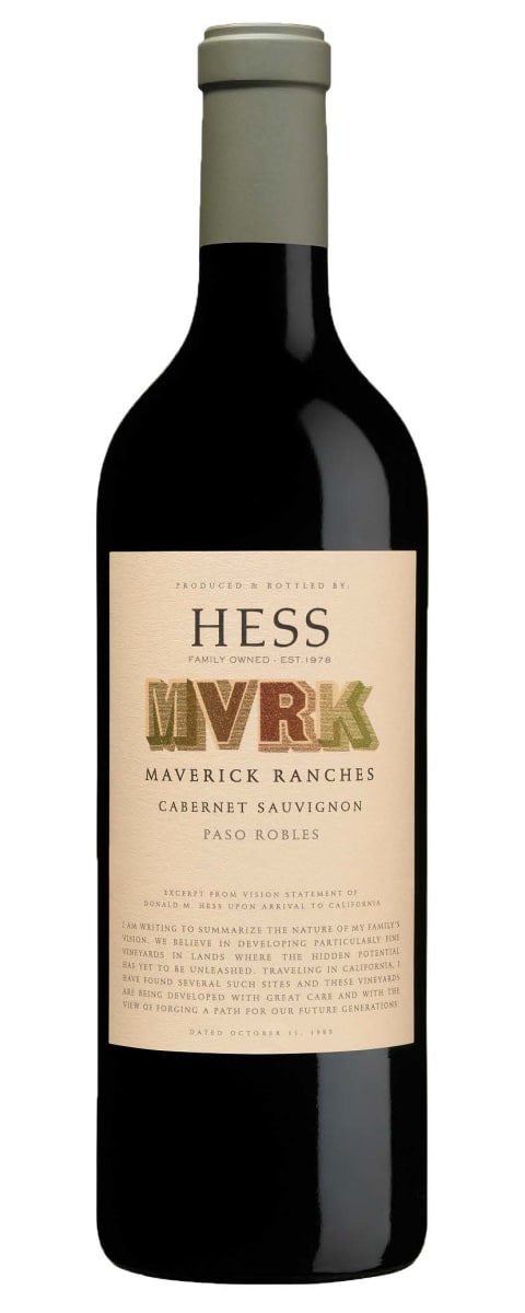 Hess MVRK Maverick Ranches Cabernet Sauvignon 2021 Front Bottle Shot