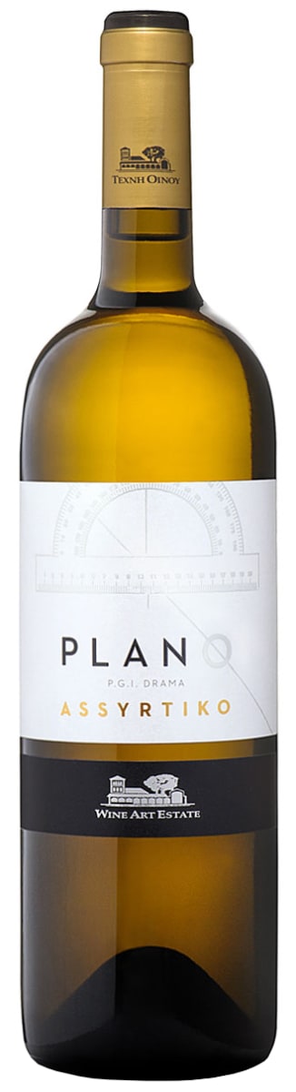 Wine Art Estate Plano Assyrtiko 2023 Front Bottle Shot