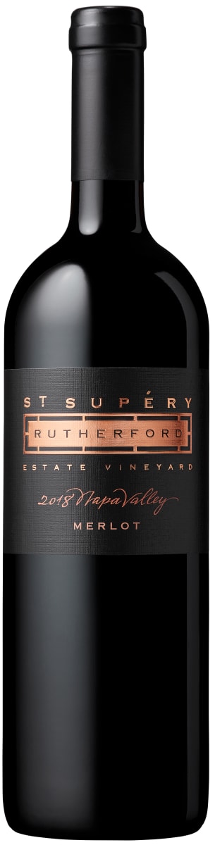 St. Supery Rutherford Merlot 2018  Front Bottle Shot