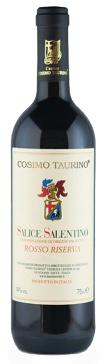 Taurino Salice Salentino Riserva 2012  Front Bottle Shot