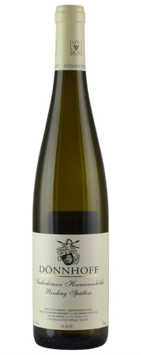 Donnhoff Niederhauser Hermannshohle Riesling Spatlese 2022 Front Bottle Shot