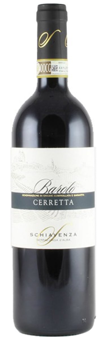 Schiavenza Barolo Cerretta 2019 Front Bottle Shot