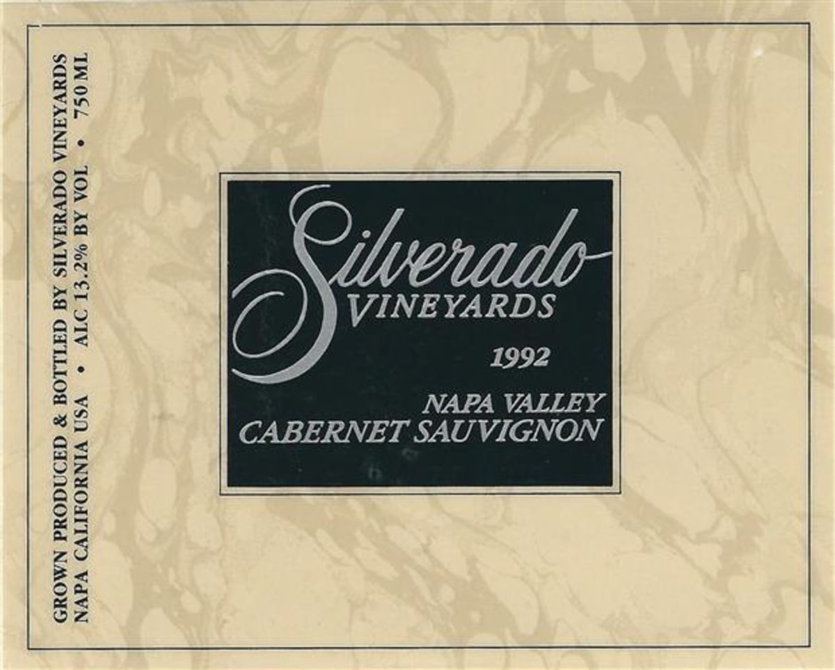 Silverado Cabernet Sauvignon (1.5 Liter Magnum) 1992 Front Label