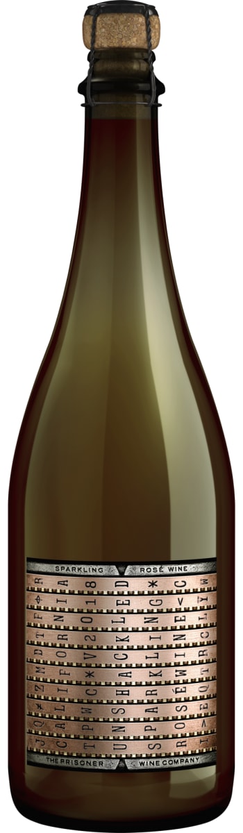 The Prisoner Wine Company Unshackled Sparkling Rose 2018 Front Bottle Shot