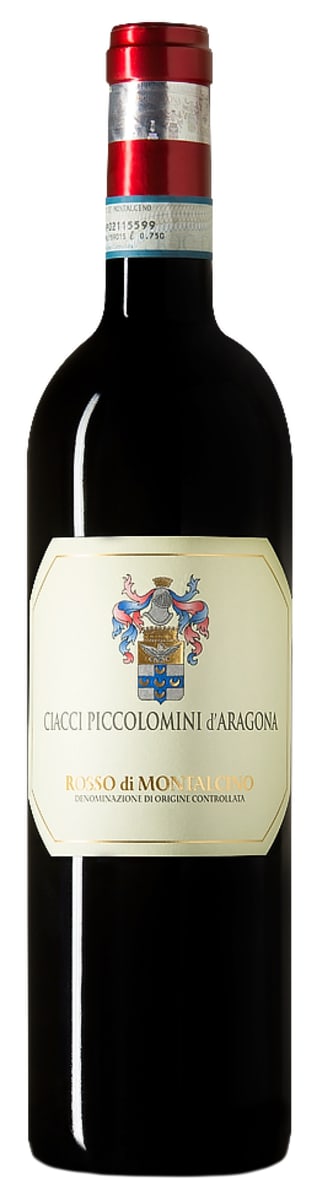 Ciacci Piccolomini d'Aragona Rosso di Montalcino 2023 Front Bottle Shot