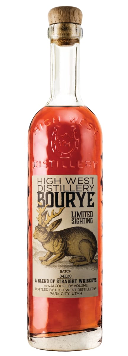 High West Distillery Bourye Whiskey Front Bottle Shot
