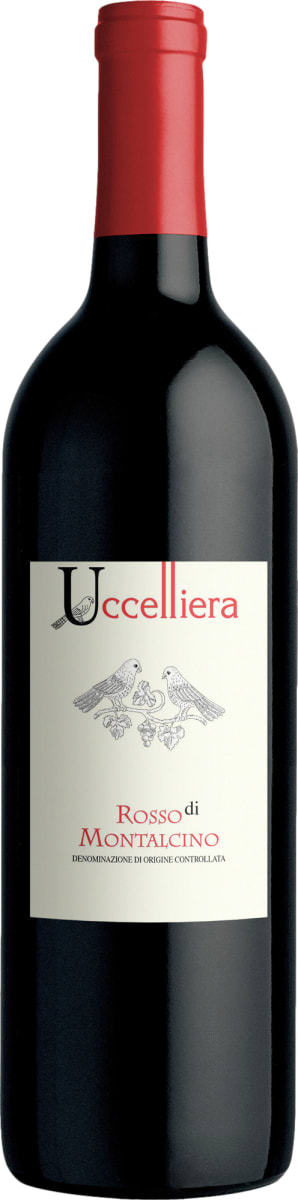 Uccelliera Rosso di Montalcino 2022 Front Bottle Shot