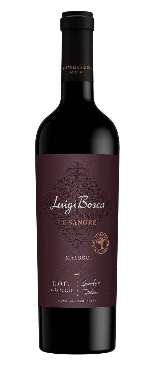Luigi Bosca Lujan de Cuyo De Sangre Malbec 2022 Front Bottle Shot
