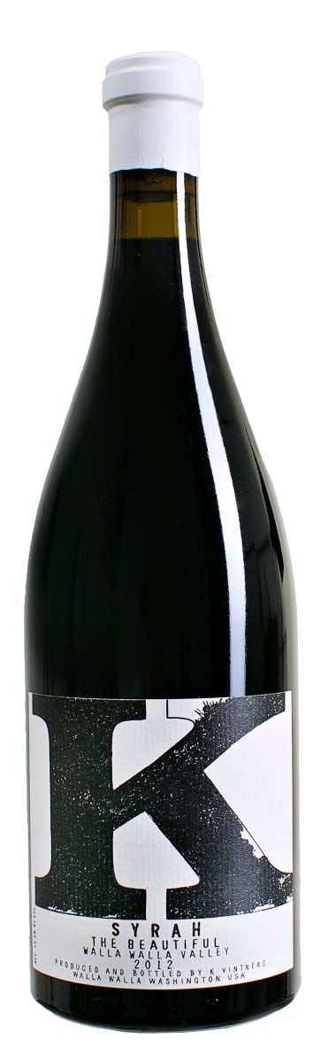 K Vintners The Beautiful Syrah 2012  Front Bottle Shot