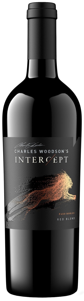 Charles Woodson's Intercept Red Blend 2020 Front Bottle Shot