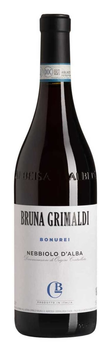 Bruna Grimaldi Nebbiolo d'Alba 2022 Front Bottle Shot