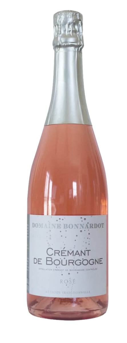 Domaine Bonnardot Cremant de Bourgogne Rose Front Bottle Shot