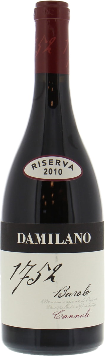Damilano 1752 Barolo Cannubi Riserva 2010  Front Bottle Shot