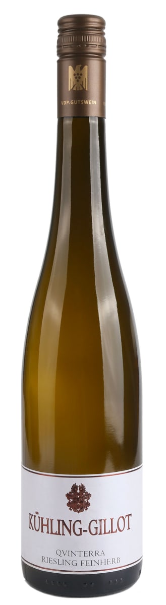 Kuhling-Gillot Qvinterra Riesling Feinherb 2021 Front Bottle Shot