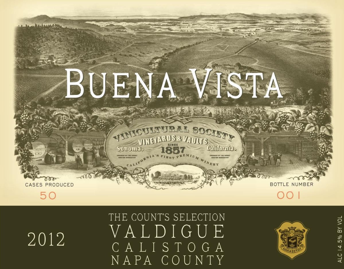 Buena Vista Count's Selection Valdiguie 2012  Front Label