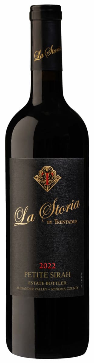 Trentadue La Storia Petite Sirah 2022 Front Bottle Shot