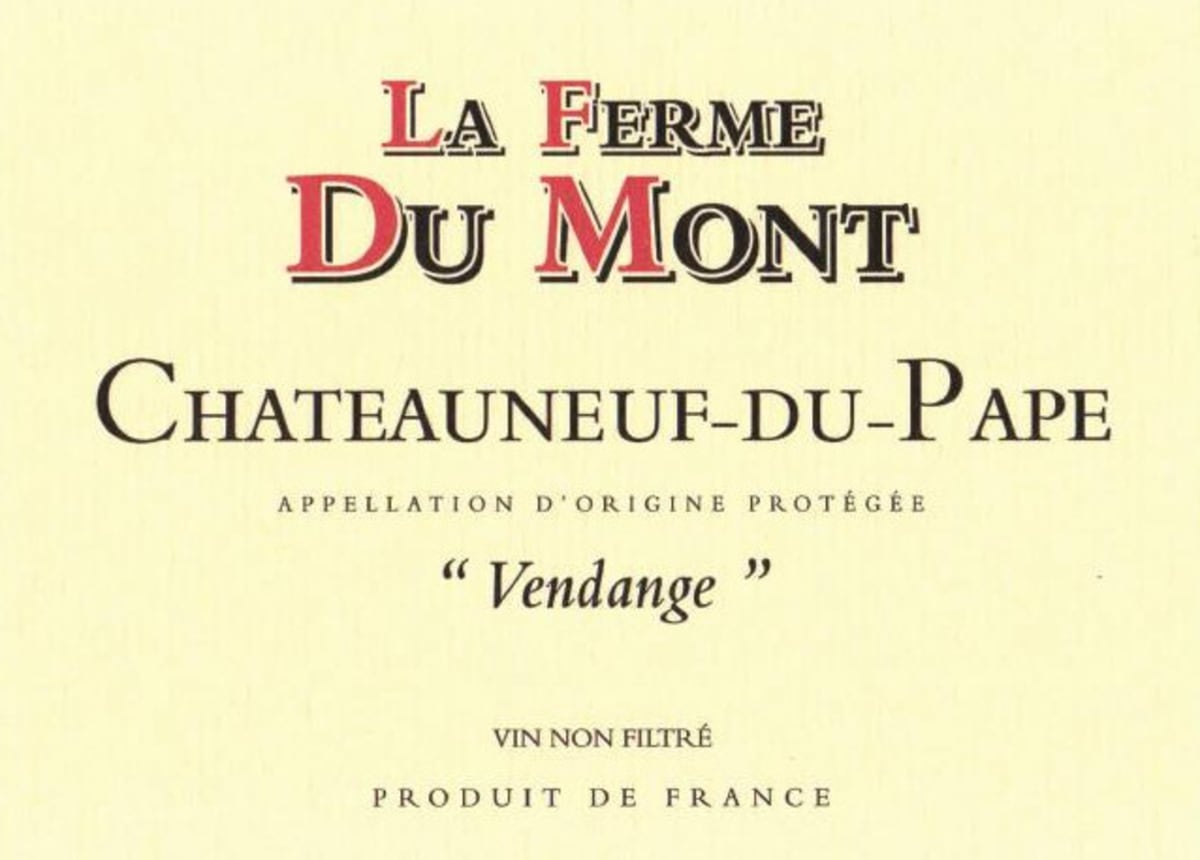 La Ferme Du Mont Châteauneuf-du-Pape La Ferme du Mont Vendange Châteauneuf-du-Pape Rouge | Vivino