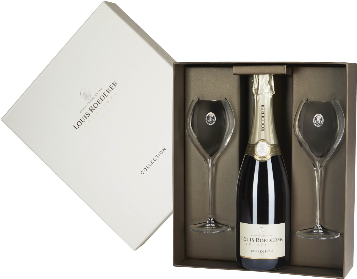 最も優遇の Louis 2 with Boxed Gift Champagne 244 Collection Roederer ワイン