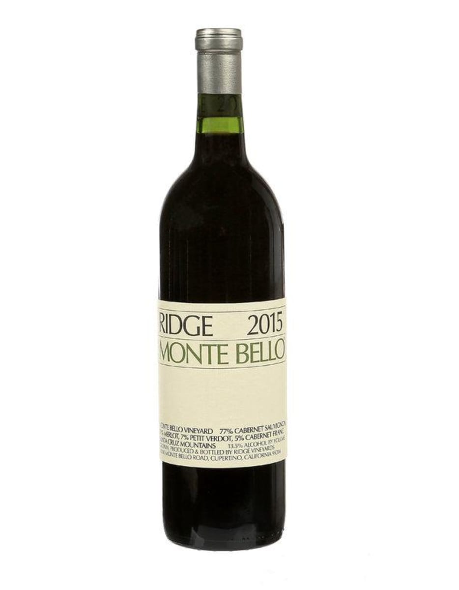 Ridge Monte Bello 2015 Front Bottle Shot