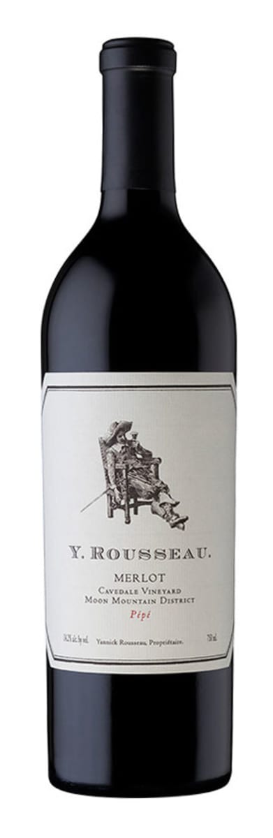Y. Rousseau Pepe Cavedale Vineyard Merlot 2022 Front Bottle Shot