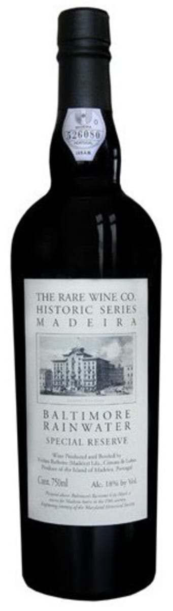 Rare Wine Co. Baltimore Rainwater Special Reserve Madeira Front Bottle Shot