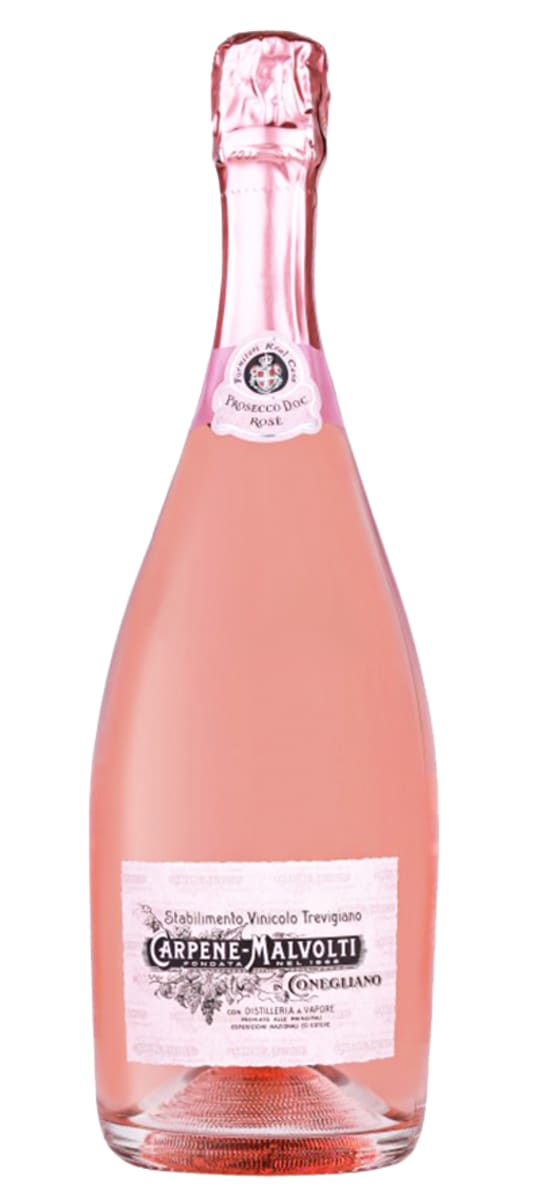 Carpene Malvolti Prosecco Rose 2021 Front Bottle Shot
