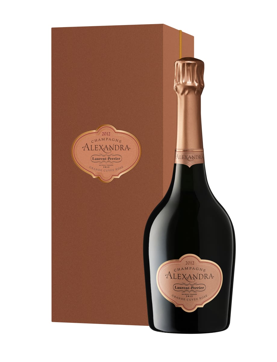 Laurent-Perrier Alexandra Rose with Gift Box 2012 Front Bottle Shot