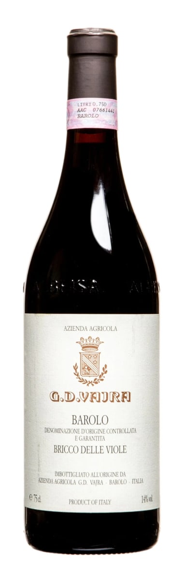 G.D. Vajra Barolo Bricco Delle Viole 1998 Front Bottle Shot