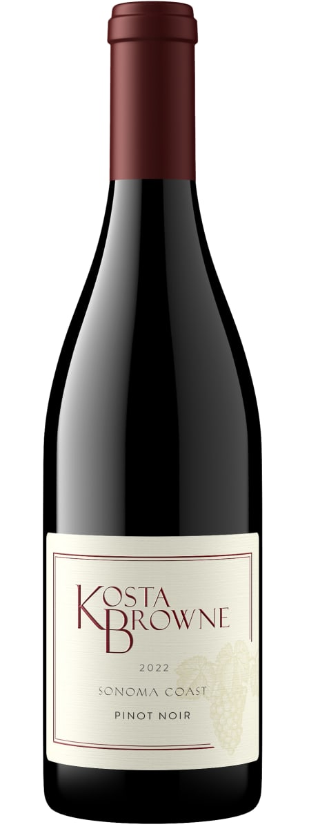 Kosta Browne Sonoma Coast Pinot Noir 2022 Front Bottle Shot