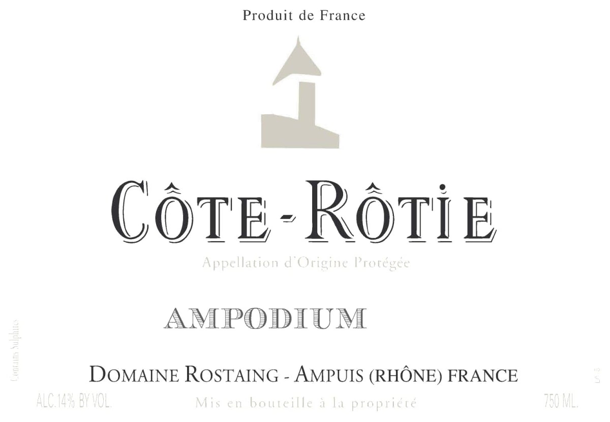 Rene Rostaing Cote-Rotie Ampodium (375ML half-bottle) 2022 Front Label