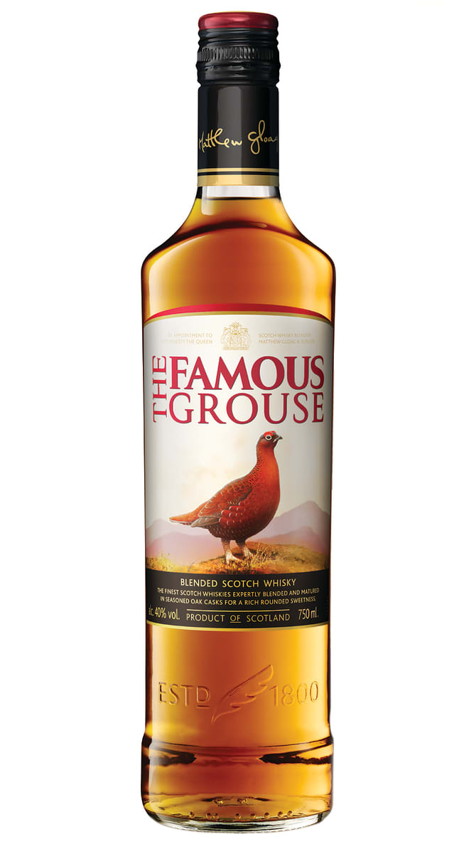 Famous Grouse Blended Scotch Whisky Front Bottle Shot