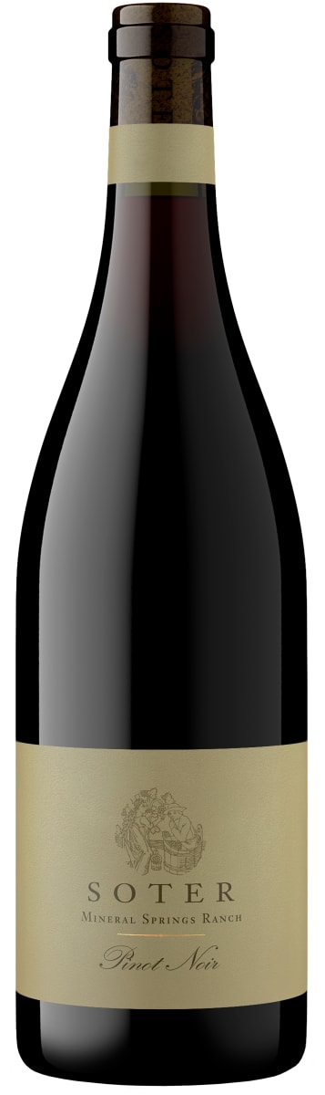 Soter Vineyards Mineral Springs Ranch Pinot Noir 2022 Front Bottle Shot