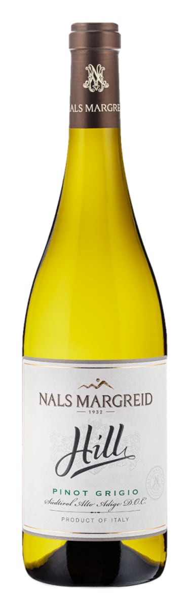 Nals Margreid Hill Pinot Grigio 2021 Front Bottle Shot
