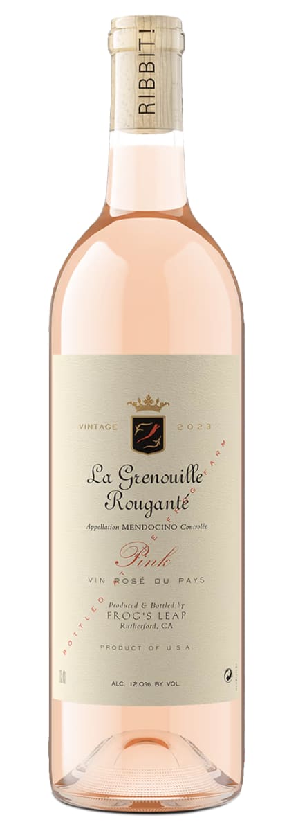 Frog's Leap Pink La Grenouille Rougante 2023 Front Bottle Shot
